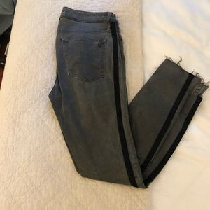 Black Orhcid Grey Skinny Jeans Size 28
